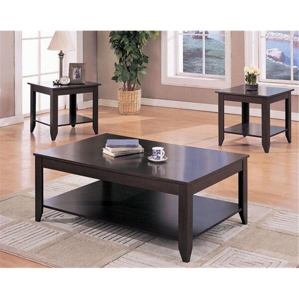 Coaster Coaster 700285 3 Piece Occasional Contemporary Table Set with Shelves 700285 - main